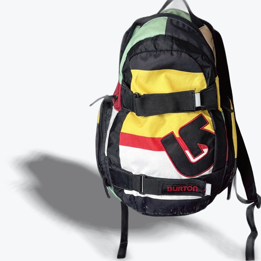 Burton Backpack Bold Geometric Print Travel 12"‎ Laptop Treble Yellow